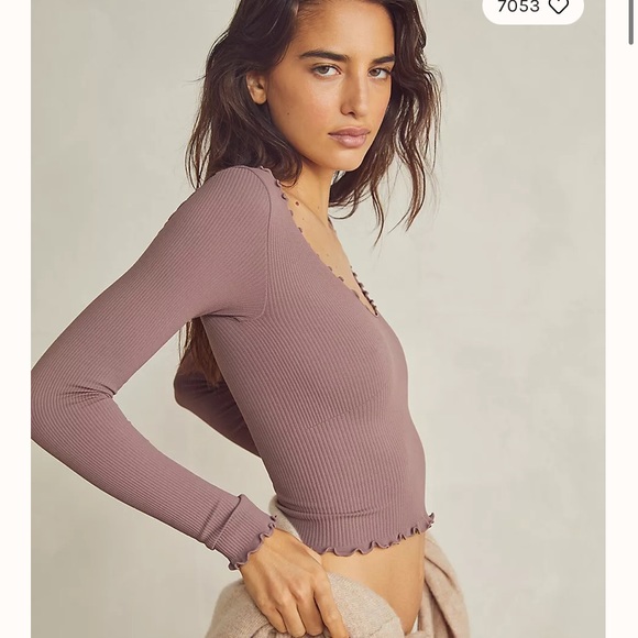 Free People Tops - Free People Easy To Love Seamless Long-Sleeve NWT